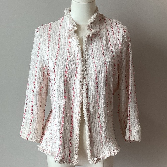 NIC + ZOE Spring Fringe Tweed Jacket - PM - Picture 8 of 14